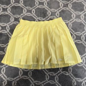Alo Yoga Varsity Tennis Skirt - Buttercup